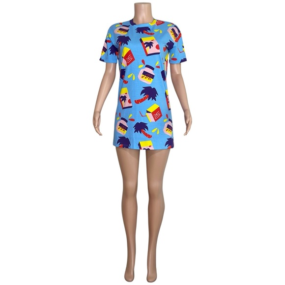NOOWORKS Tee Dress, Snack Print, XS - Picture 9 of 13